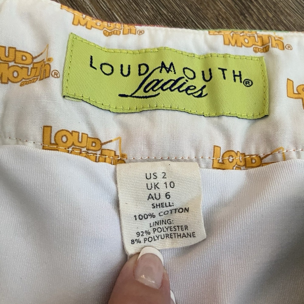 Loudmouth Ladies Golf Pickleball Plaid Lined Tennis Skirt Skort Size 2 - Picture 4 of 6
